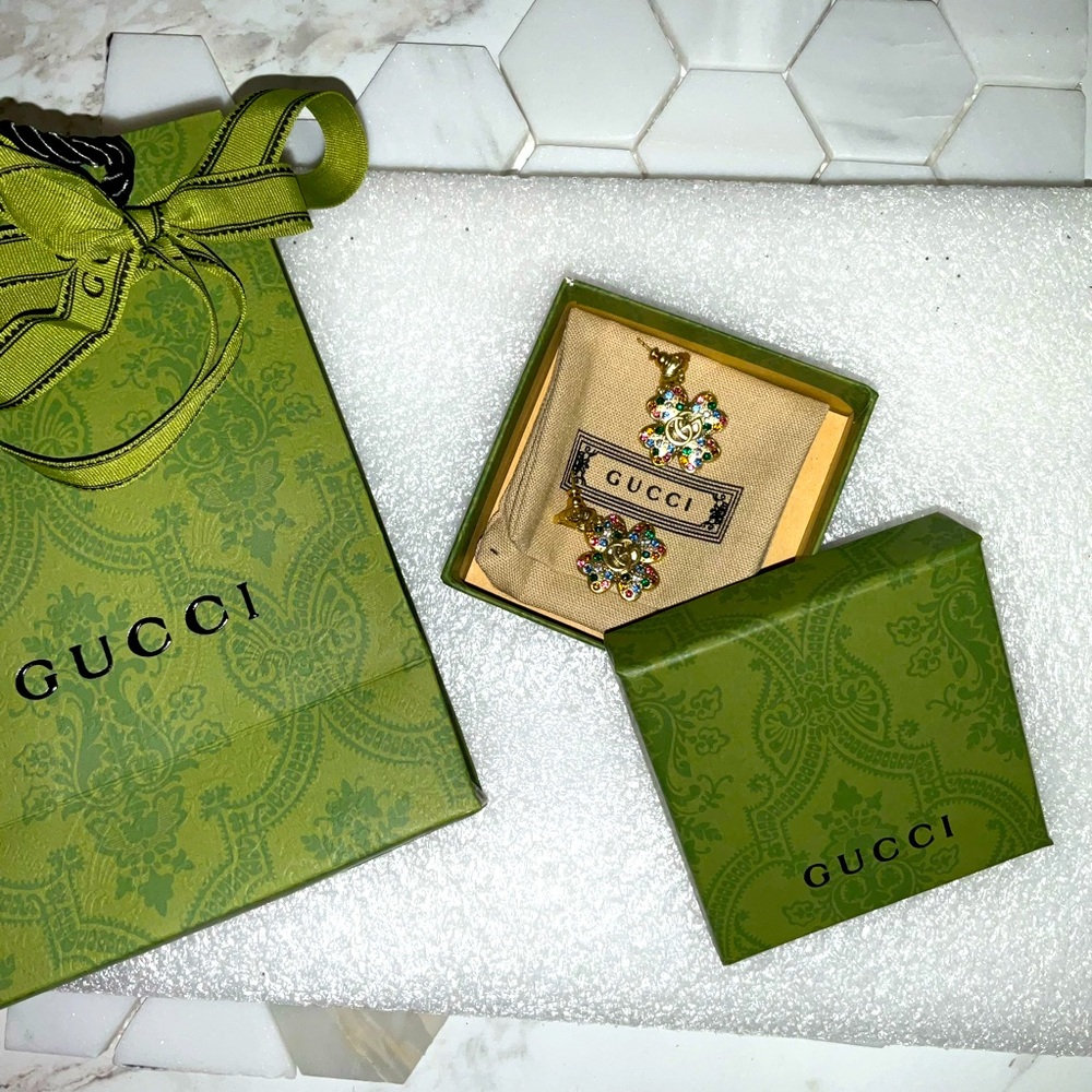 Gucci Feline Head  Earrings Authentic - Picture 10 of 16